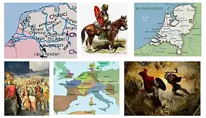 De Germaanse stammen in een collage