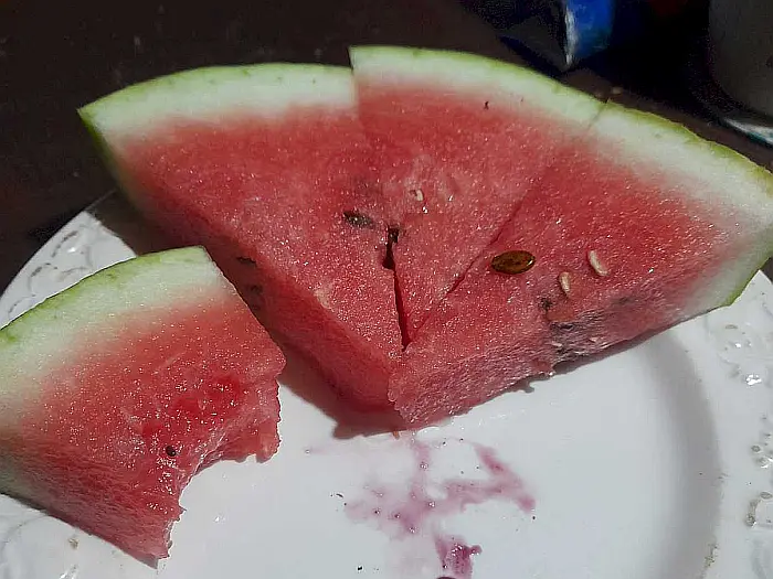 Some slices of our watermelons